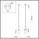 Подвесной светильник Odeon Light Lia 6695/5L