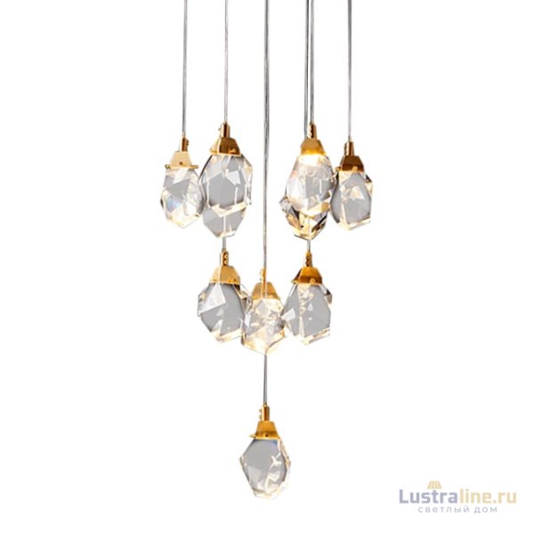 Подвесной светильник Delight Collection Crystal rock MD-020B-11 gold