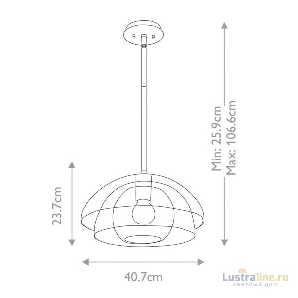 Подвесной светильник Hinkley Lotus QN-LOTUS-P-BLK