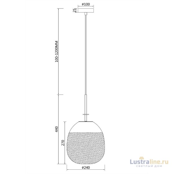 Подвесной светильник Maytoni Lune P072PL-L5W3K Подвесной светильник Maytoni Lune P072PL-L5W3K