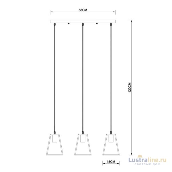 Подвесной светильник Arte Lamp Brussels A8030SP-3WH