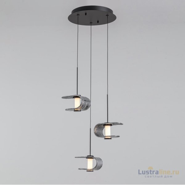 Подвесной светильник Delight Collection MD24020901-3A black/smoky Подвесной светильник Delight Collection MD24020901-3A black/smoky