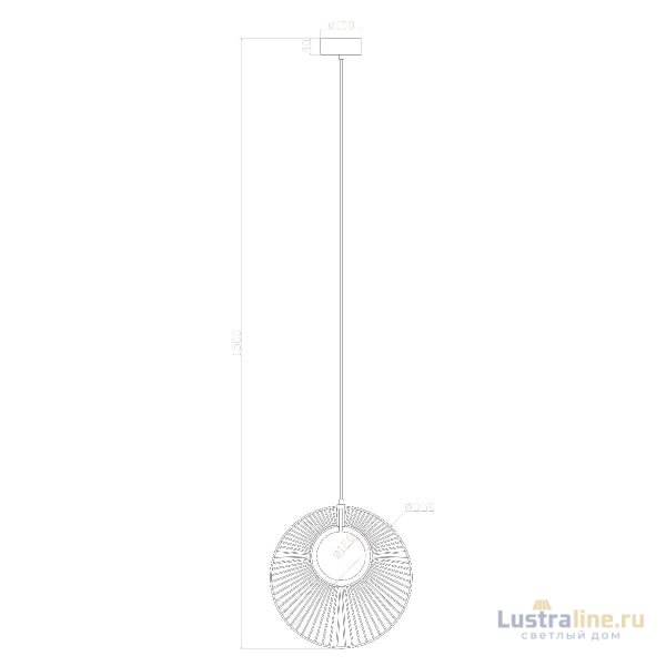 Подвесной светильник Arte Lamp Layla A2808SP-1BK