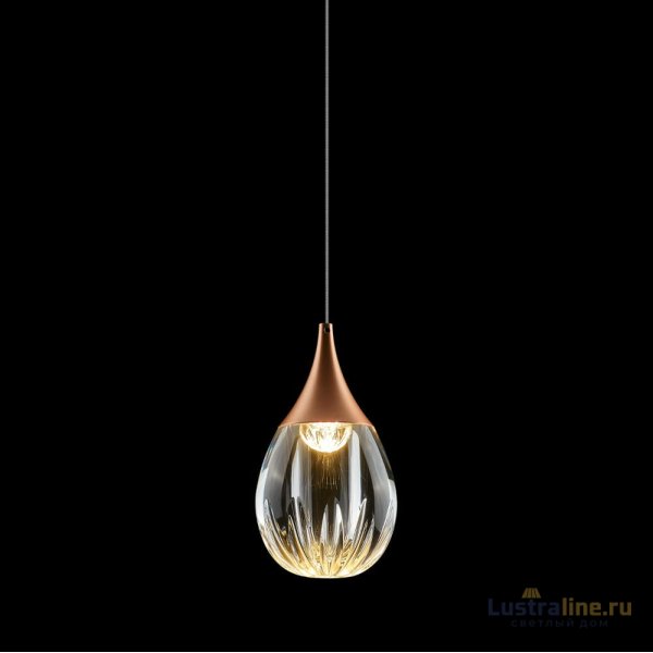 Подвесной светильник Delight Collection Stilla MD24001004-1A copper/clear Подвесной светильник Delight Collection Stilla MD24001004-1A copper/clear
