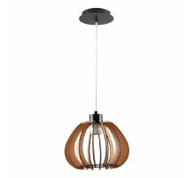 Подвесной светильник IMEX MD.9012-1-P-BK+WOOD