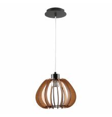 Подвесной светильник IMEX MD.9012-1-P-BK+WOOD