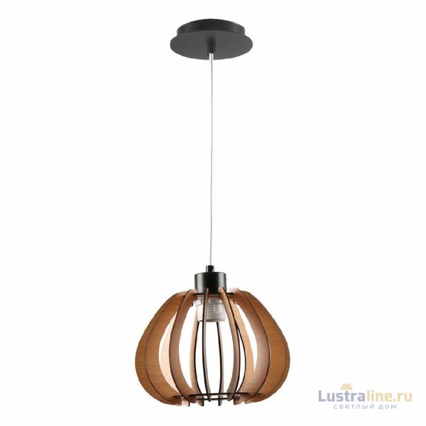 Подвесной светильник IMEX MD.9012-1-P-BK+WOOD
