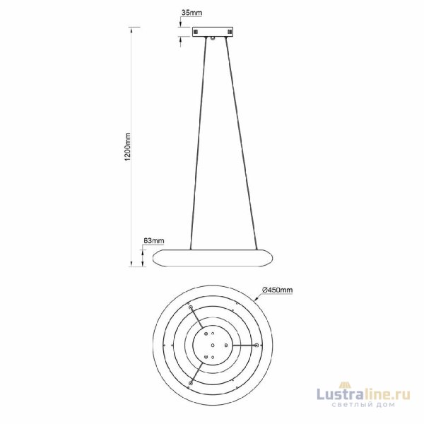 Подвесной светильник Escada Soft 10258/1LED