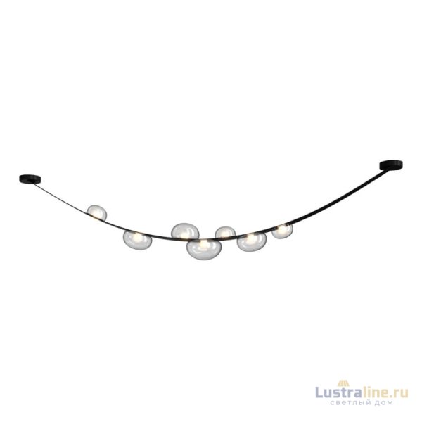 Подвесной светодиодный светильник Crystal Lux Bosque SP7 L3000 Black/Transparent