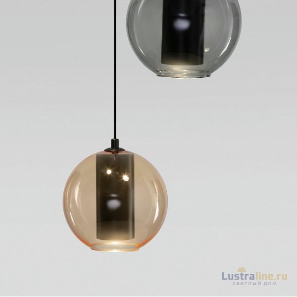 Подвесной светильник Eurosvet Cobble 50258/3 LED дымчатый/ бежевый/ шоколад a064554