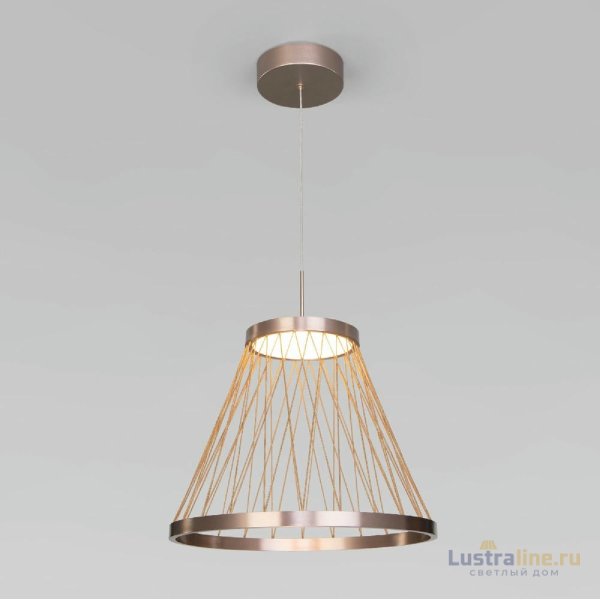 Подвесной светильник Eurosvet Cesta 40016/1 LED коричневый a069283