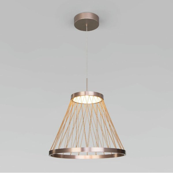 Подвесной светильник Eurosvet Cesta 40016/1 LED коричневый a069283