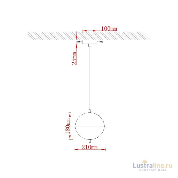 Подвесной светильник Arte Lamp Andromeda A2089SP-5GO
