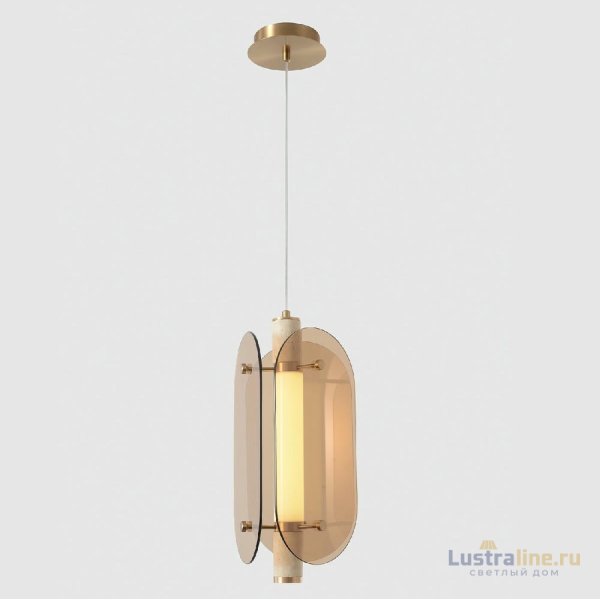 Подвесной светильник Crystal Lux AMARILLO SP18W LED BRASS Подвесной светильник Crystal Lux AMARILLO SP18W LED BRASS