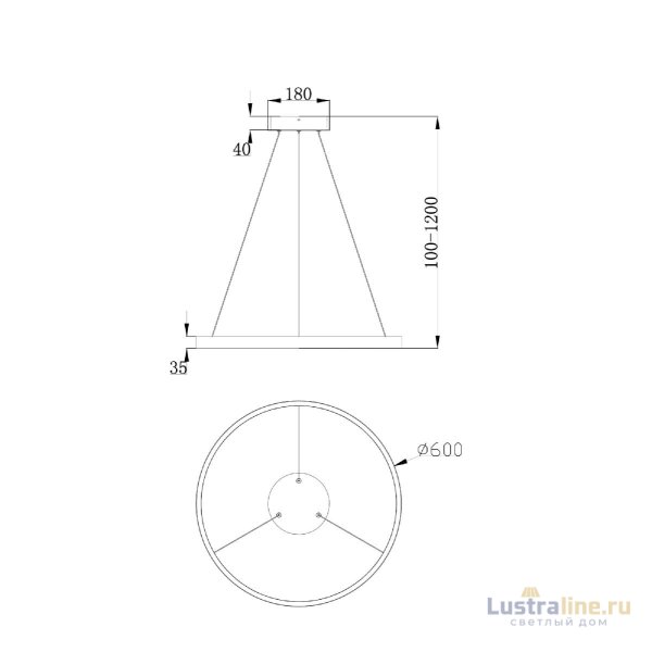 Подвесной светильник Maytoni Rim MOD058PL-L32W4K