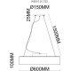 Подвесной светильник Wertmark Edera WE510.01.723