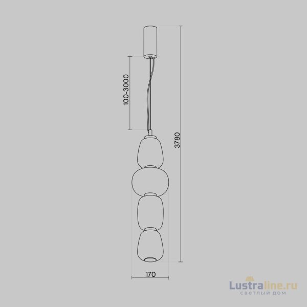Подвесной светильник Maytoni Pattern MOD267PL-L32CH3K