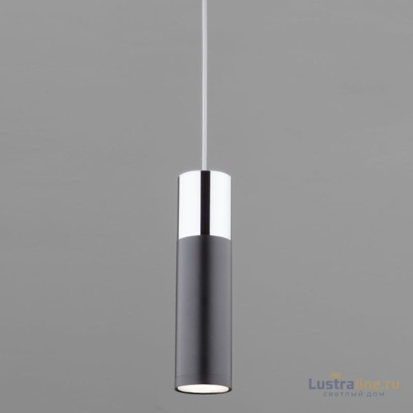 Подвесной светильник Eurosvet Double Topper 50135/1 LED хром/черный