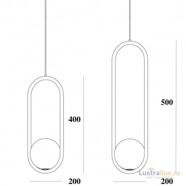 Подвесной светильник ImperiumLoft Hoop 179964-22