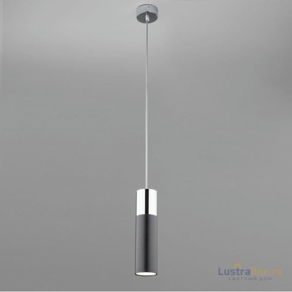 Подвесной светильник Eurosvet Double Topper 50135/1 LED хром/черный