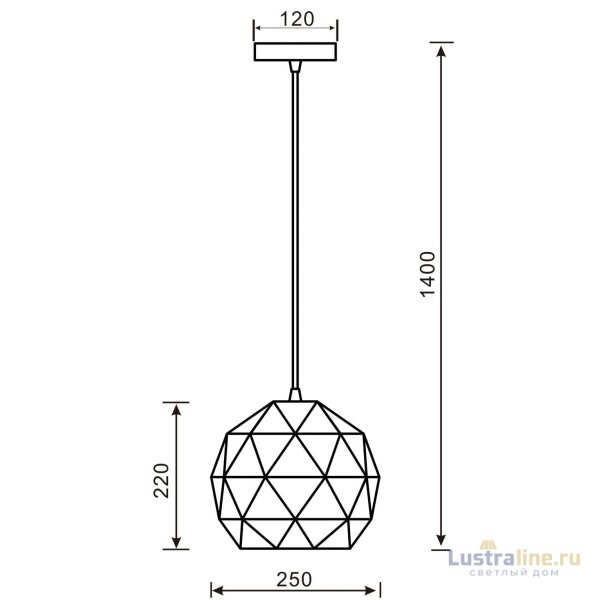 Подвесной светильник Deko-Light Asterope round 342129