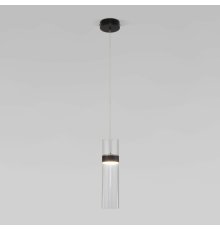 Подвесной светильник Eurosvet Lumen 50244/1 LED черный/прозрачный a061288