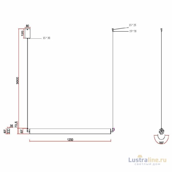 Подвесной светильник Kink Light Талия 08208-125,19