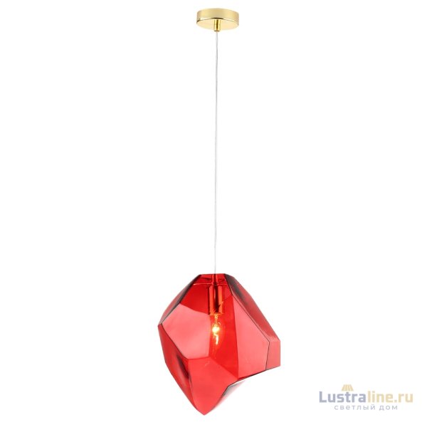Подвесной светильник Crystal Lux NUESTRO SP1 GOLD/RED Подвесной светильник Crystal Lux NUESTRO SP1 GOLD/RED
