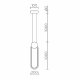 Подвесной светильник LED4U 8576 BK