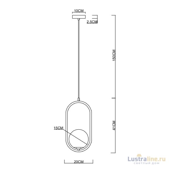 Подвесной светильник Arte Lamp Matisse A7745SP-1BK