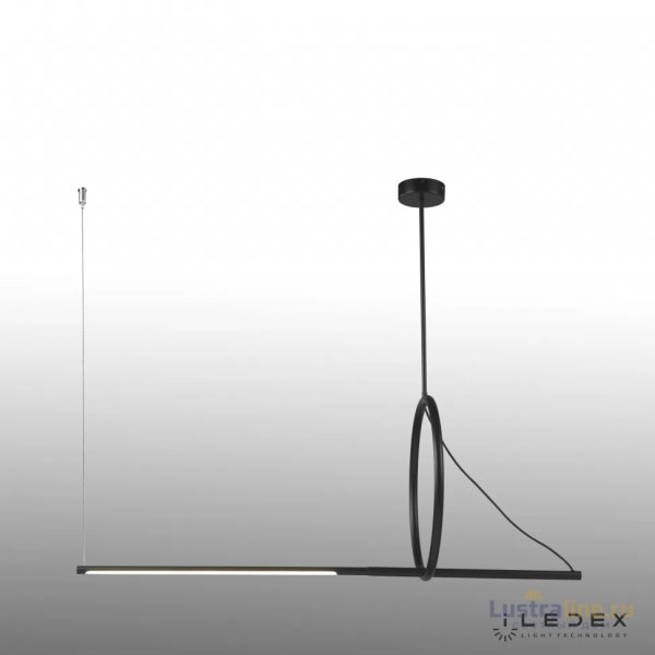 Подвесной светодиодный светильник iLedex Zoom 8075P/S-18W-3000K MBK-WH