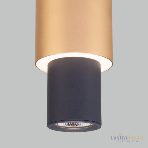 Подвесной светильник Eurosvet Bento 50204/1 LED черный/матовое золото