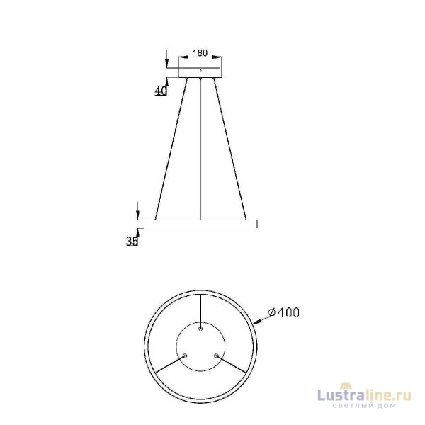 Подвесной светильник Maytoni Rim MOD058PL-L22BSK