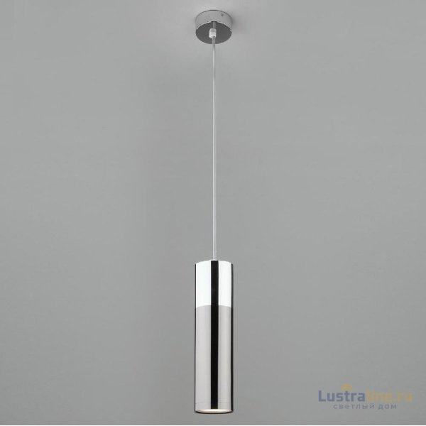 Подвесной светильник Eurosvet Double Topper 50135/1 LED хром/черный жемчуг