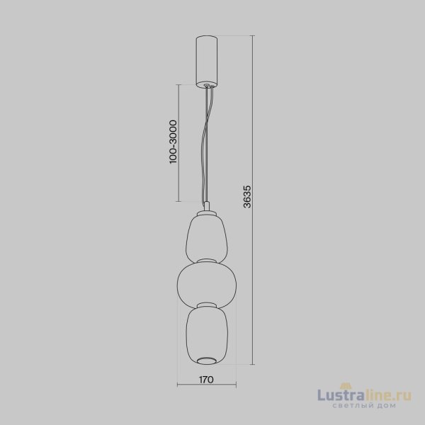 Подвесной светильник Maytoni Pattern MOD267PL-L28G3K
