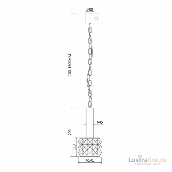 Подвесной светильник Maytoni Rock Me MOD027PL-01BS