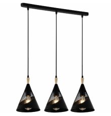 Подвесной светильник Reluce 03250-3.9-03 BK+WOOD