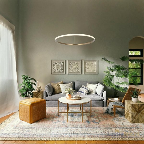 Подвесной светильник Eurosvet Collars 90264/1 латунь a064101