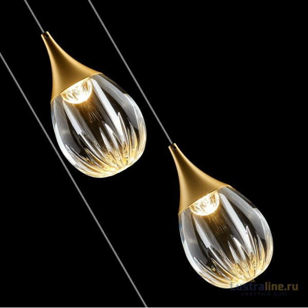 Подвесной светильник Delight Collection Stilla MD24001004-3A gold/clear