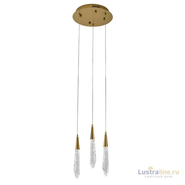 Подвесной светильник Delight Collection OD2438-3 gold/clear Подвесной светильник Delight Collection OD2438-3 gold/clear