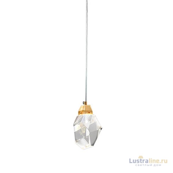 Подвесной светильник Delight Collection Crystal rock II 9701P/1 brass Подвесной светильник Delight Collection Crystal rock II 9701P/1 brass