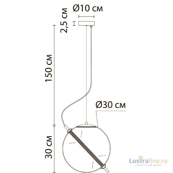 Подвесной светильник Arte Lamp Нolly A3230SP-1PB