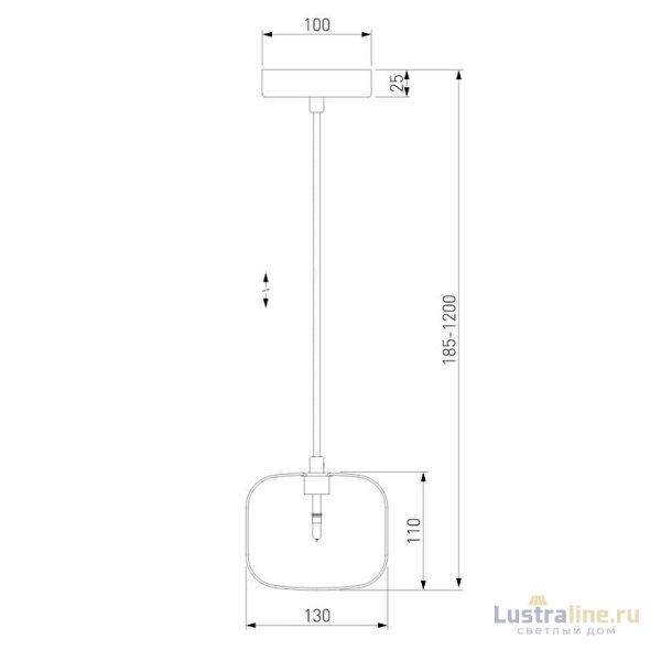 Подвесной светильник Eurosvet Jar 50128/1 хром