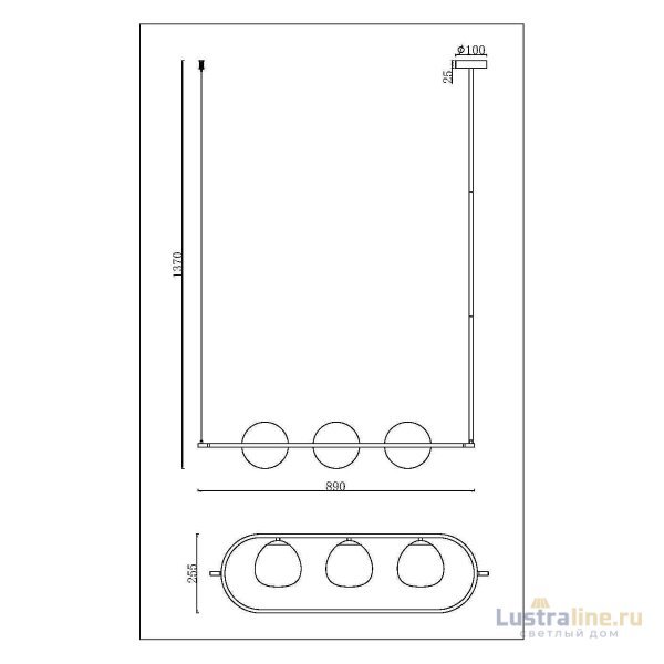 Подвесной светильник Maytoni Erich MOD221PL-03BS Подвесной светильник Maytoni Erich MOD221PL-03BS