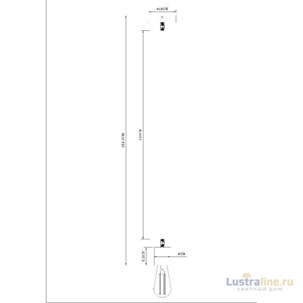 Подвесной светильник Arte Lamp Mark A7048SP-1BK