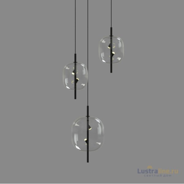 Подвесной светильник Delight Collection 10018P/1 black/clear Подвесной светильник Delight Collection 10018P/1 black/clear