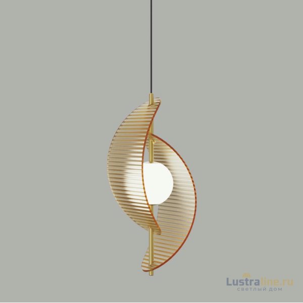 Подвесной светильник Delight Collection MD24030035-1A brass/amber Подвесной светильник Delight Collection MD24030035-1A brass/amber