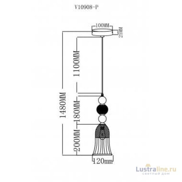 Подвесной светильник Moderli Glassy V10907-P