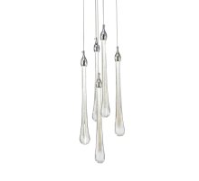 Подвесной светильник Delight Collection Teardrop OM801670-5-CH Подвесной светильник Delight Collection Teardrop OM801670-5-CH