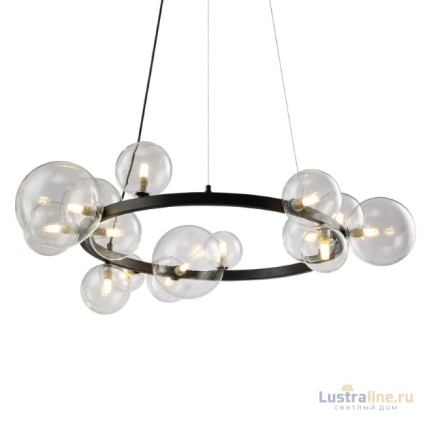 Подвесной светильник Delight Collection Art Deco Bubble OMG1075R black/clear